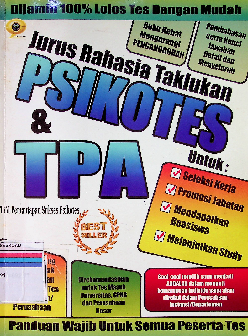 JURUS RAHASIA TAKLUKAN PSIKOTES & TPA